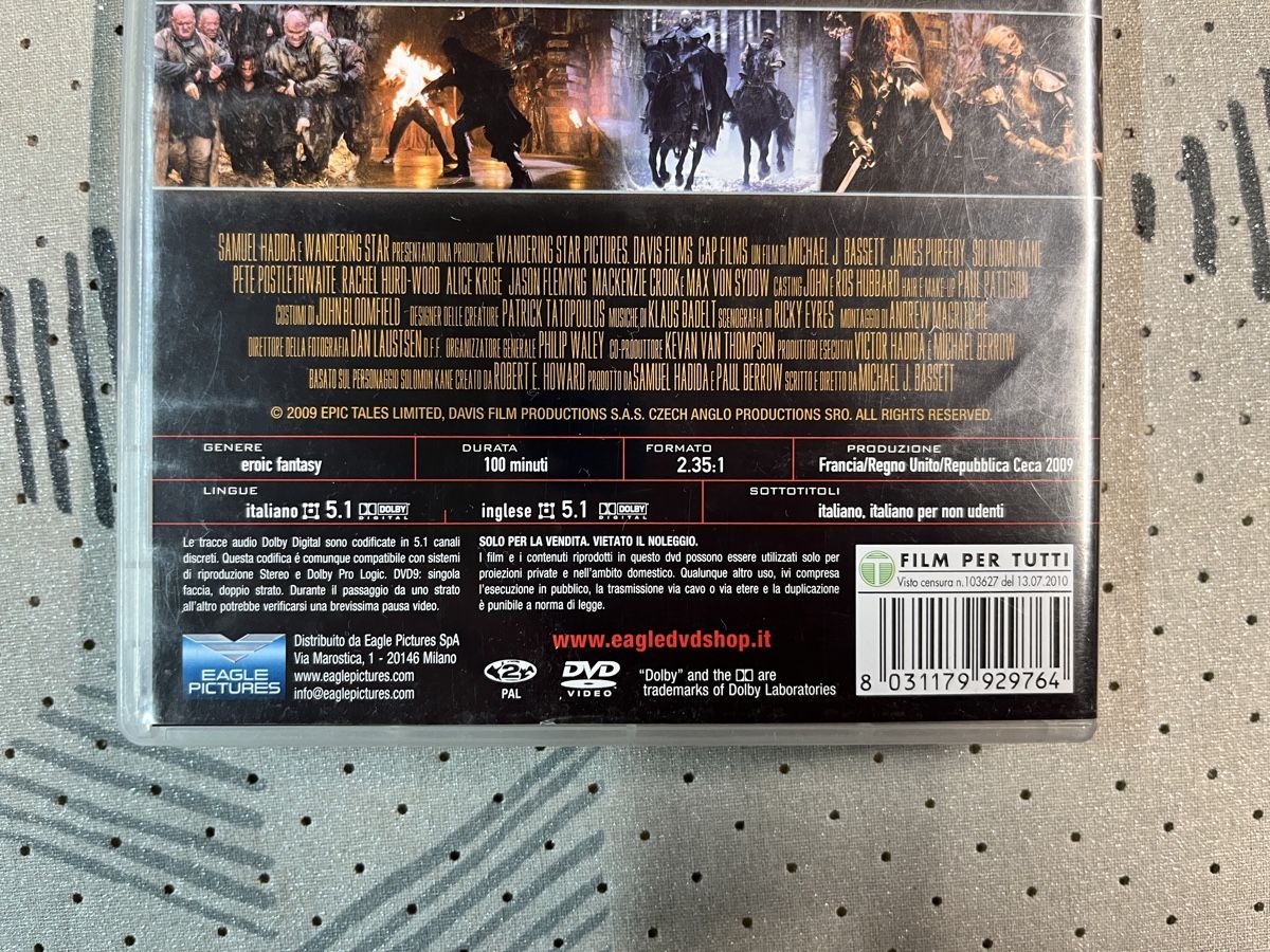 Tutti i DVDs: Solomon Kane dvd – Usato da Solduno venduto da NakiBijoux 1
