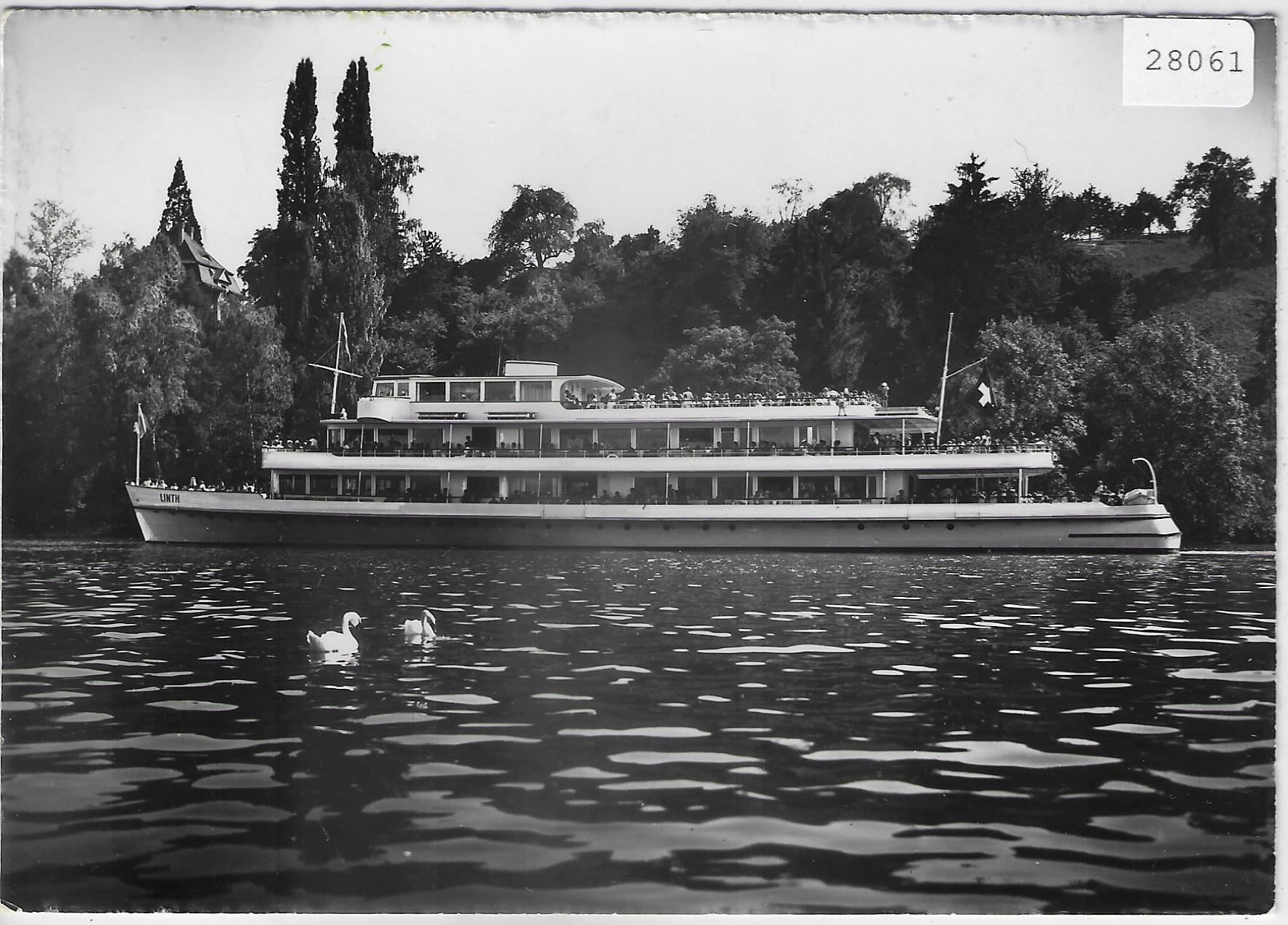 Cartes postales: M.S. Linth bei der Halbinsel Au – D'occasion à Ettingen par Kartenplanet