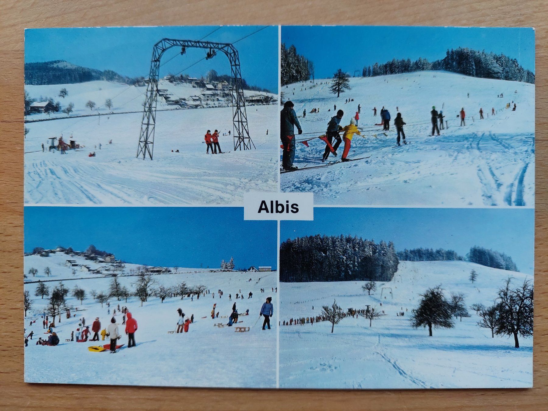 Cartoline postali: AK Albis 4-bildrig gestempelt 16.12.91 – Usato da Obfelden venduto da Foto_Bild_Kunst_Buch