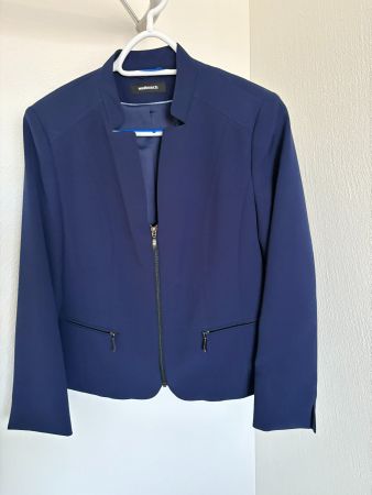 Eleganter gefütterter Blazer Walbusch blau Gr. 19/38