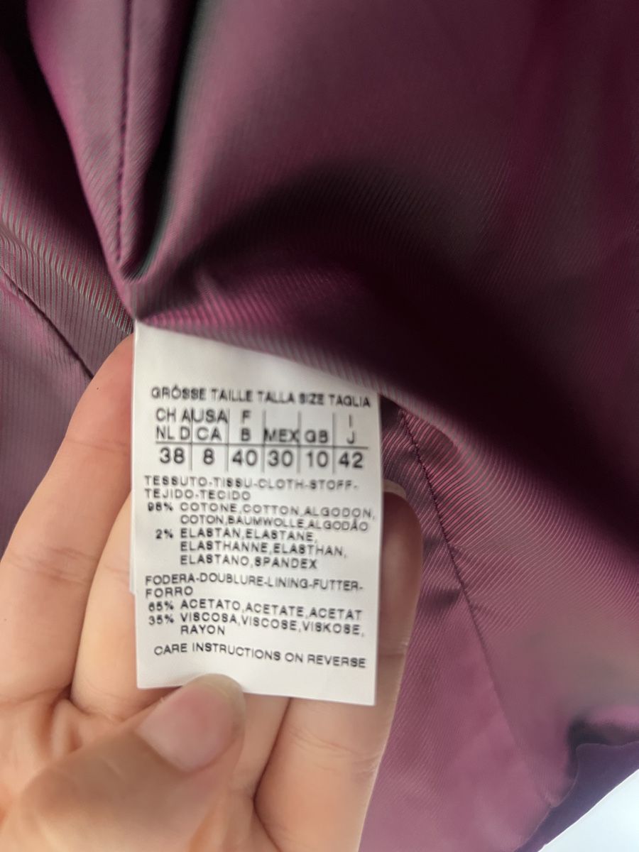 Max Mara Giacche: MaxMara Samtjacke Lila Grösse 38  – Nuovo (secondo la descrizione) da Niederglatt ZH venduto da AnFleischmann 4