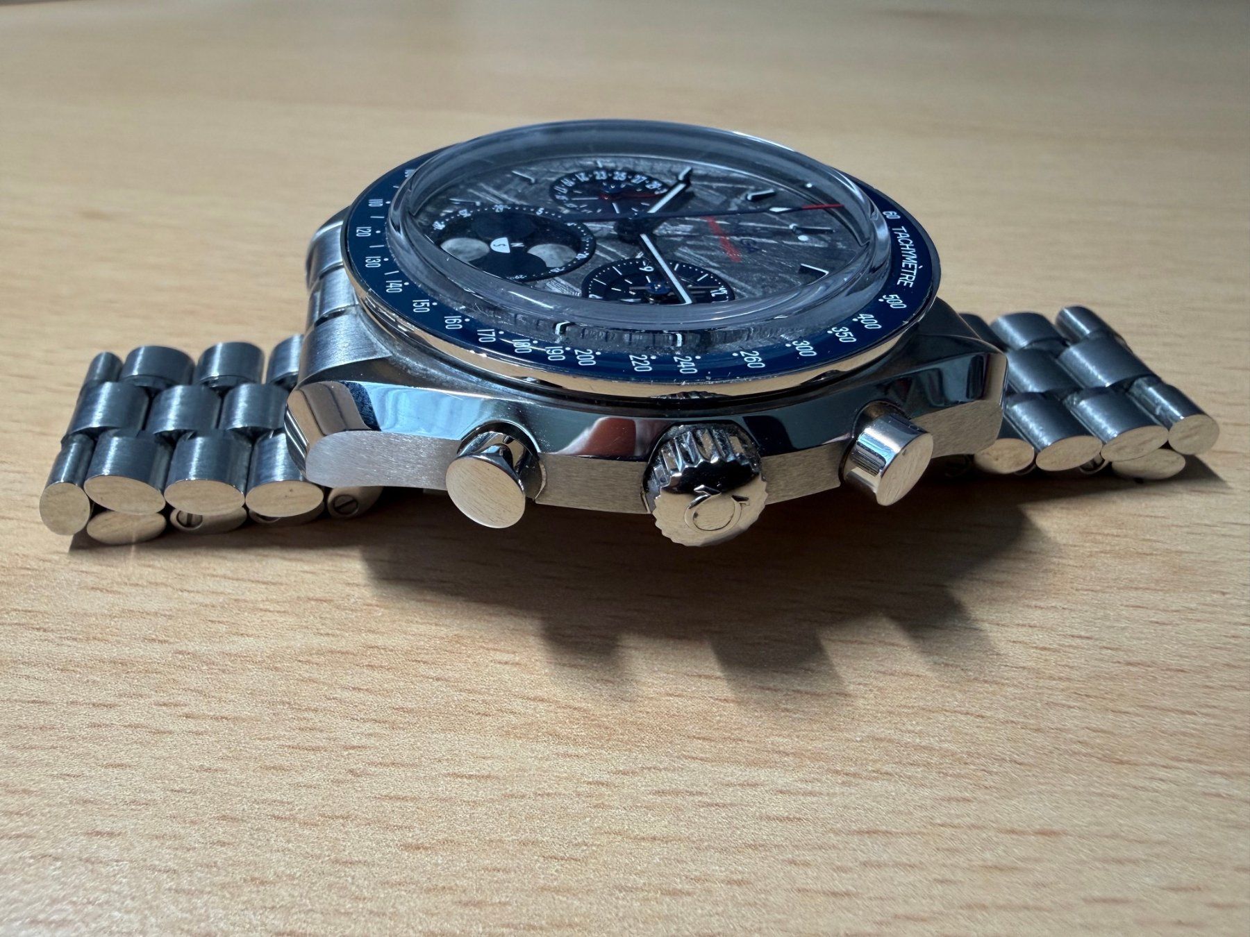Omega Orologi: Omega Speedmaster Moonphase Meteorite,NEU/UNGETRAGEN,Full Se – Nuovo (secondo la descrizione) da Wittenbach venduto da Edi52a 2