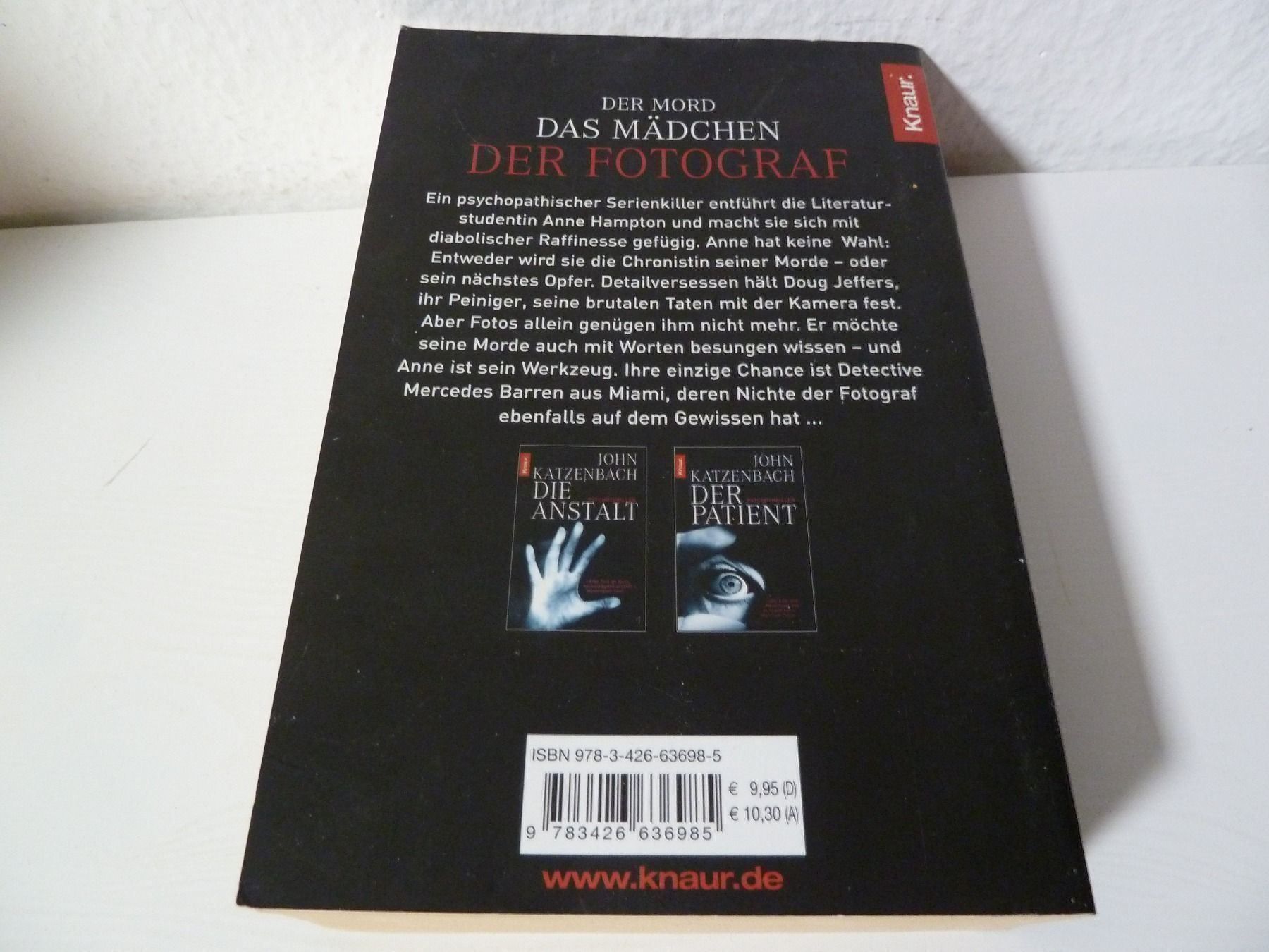 Bücher: John Katzenbach: Der Fotograf – Gebraucht aus Abtwil SG von PFu_5i_u5 1