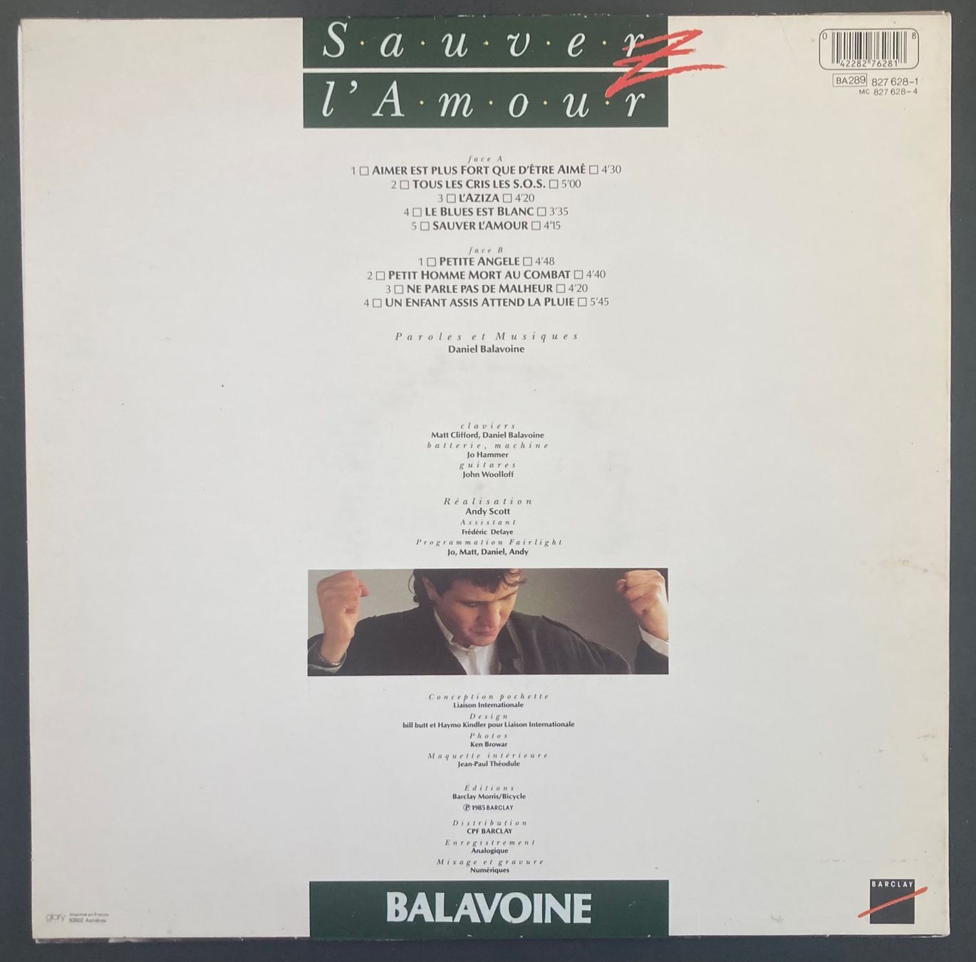 Dischi in vinile: DANIEL BALAVOINE - SAUVER L'AMOUR – Usato da Poliez-Pittet venduto da Newtown-Records 1