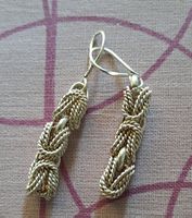 Vintage Ohrringe aus Taxco Sterlingsilber byzantirisch Stil