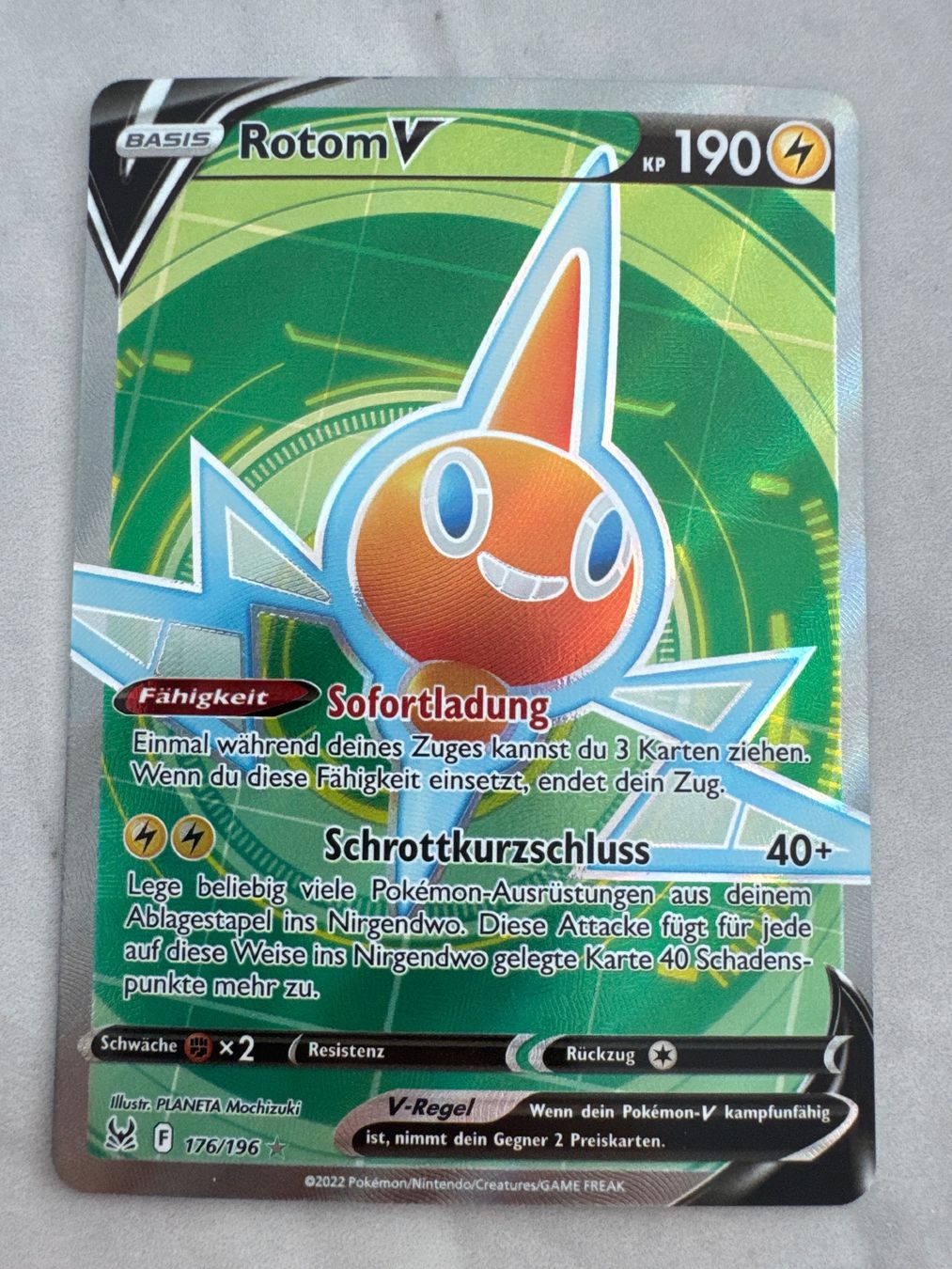 Pokémon Sammelbilder & Trading cards: Rotom V LOR176 DE - Verlorener Ursprung – Neu (gemäss Beschreibung) aus Wil SG von Prof.Eich