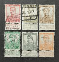 Belgien 1912, König Albert I, LoT gestempelt