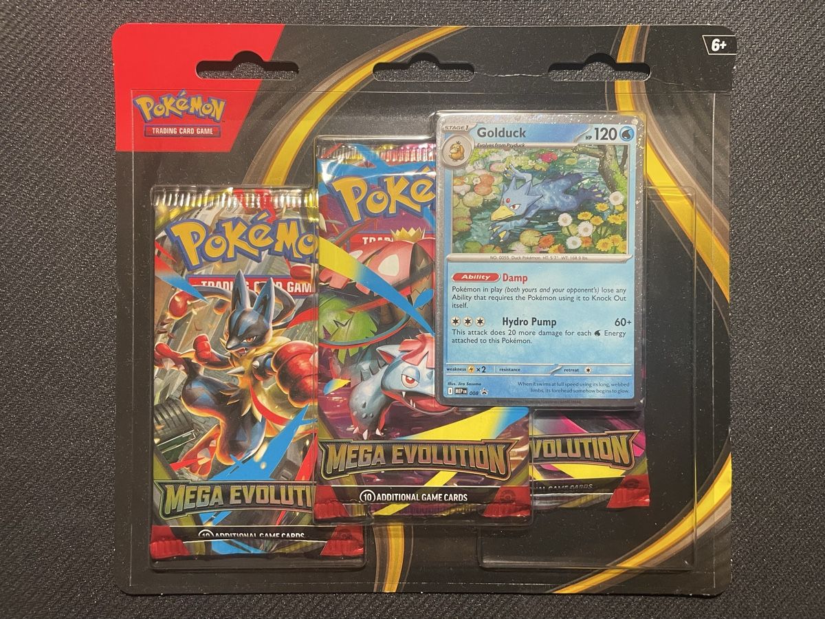 Pokémon Carte collezionabili: Pokemon Mega Evolution 3 Pack Blister English – Nuovo e nell'imballaggio originale da Wallisellen venduto da Optimalex