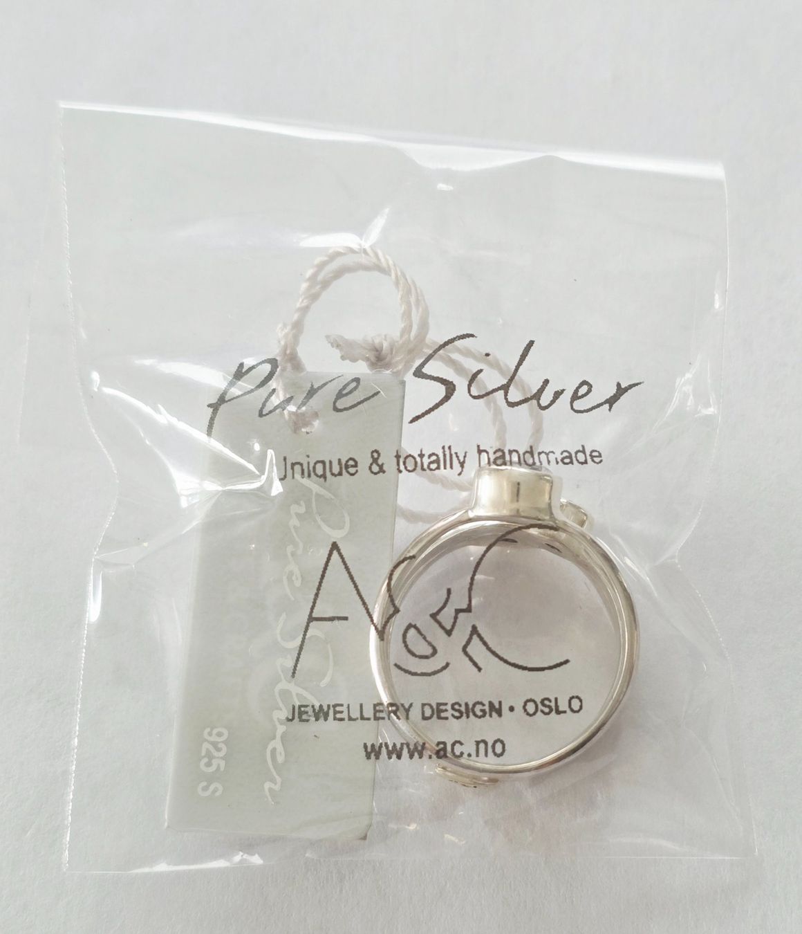 Anelli: Stilvoller Silbrrring 925 - A&C Oslo - Neu – Nuovo e nell'imballaggio originale da Uetikon am See venduto da Coralreef 7