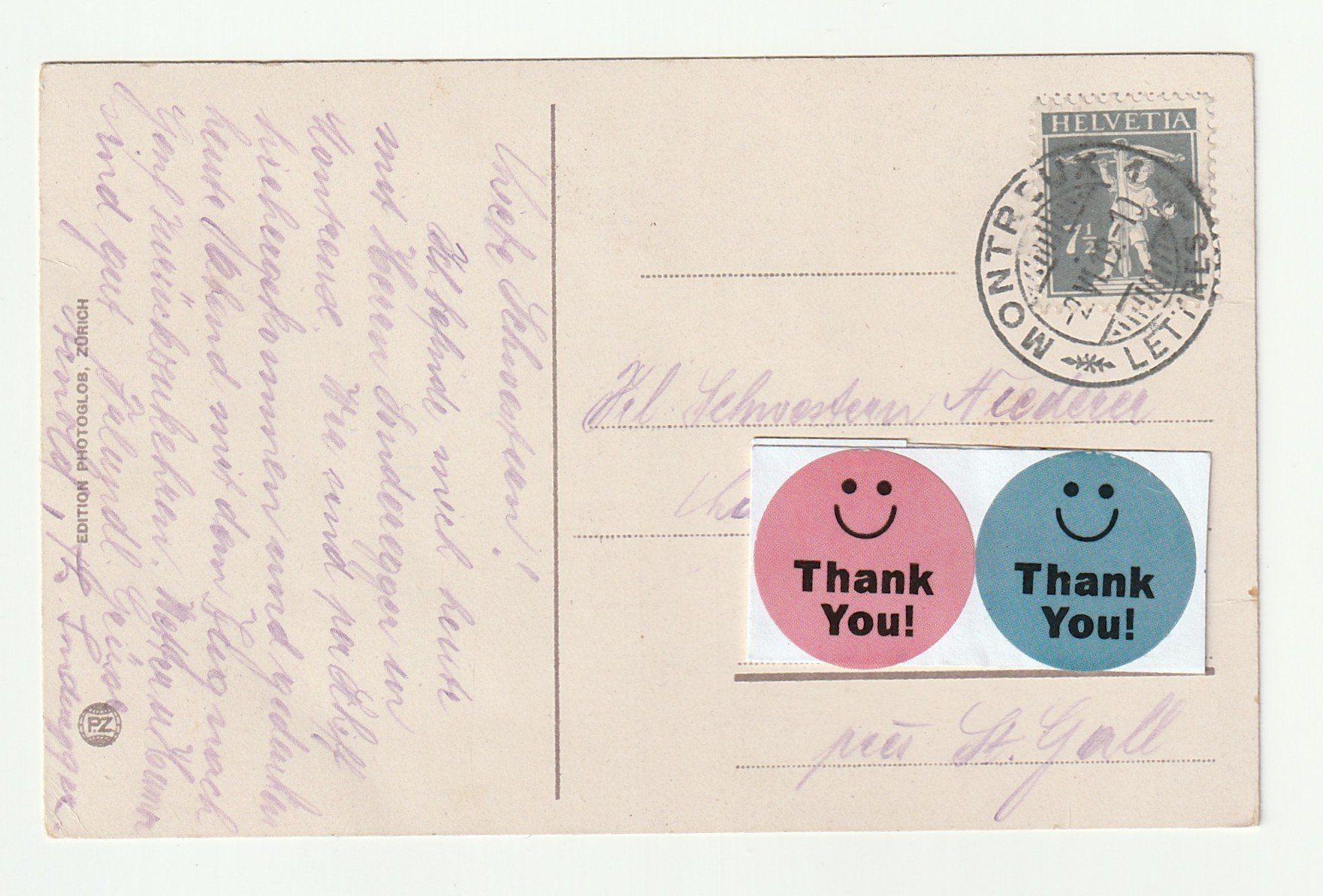 Cartoline postali: Ansichtskarte Schloss Chillon Dent du Midi 02.06.1919 – Usato da St. Gallen venduto da Ricardo_Deals 1