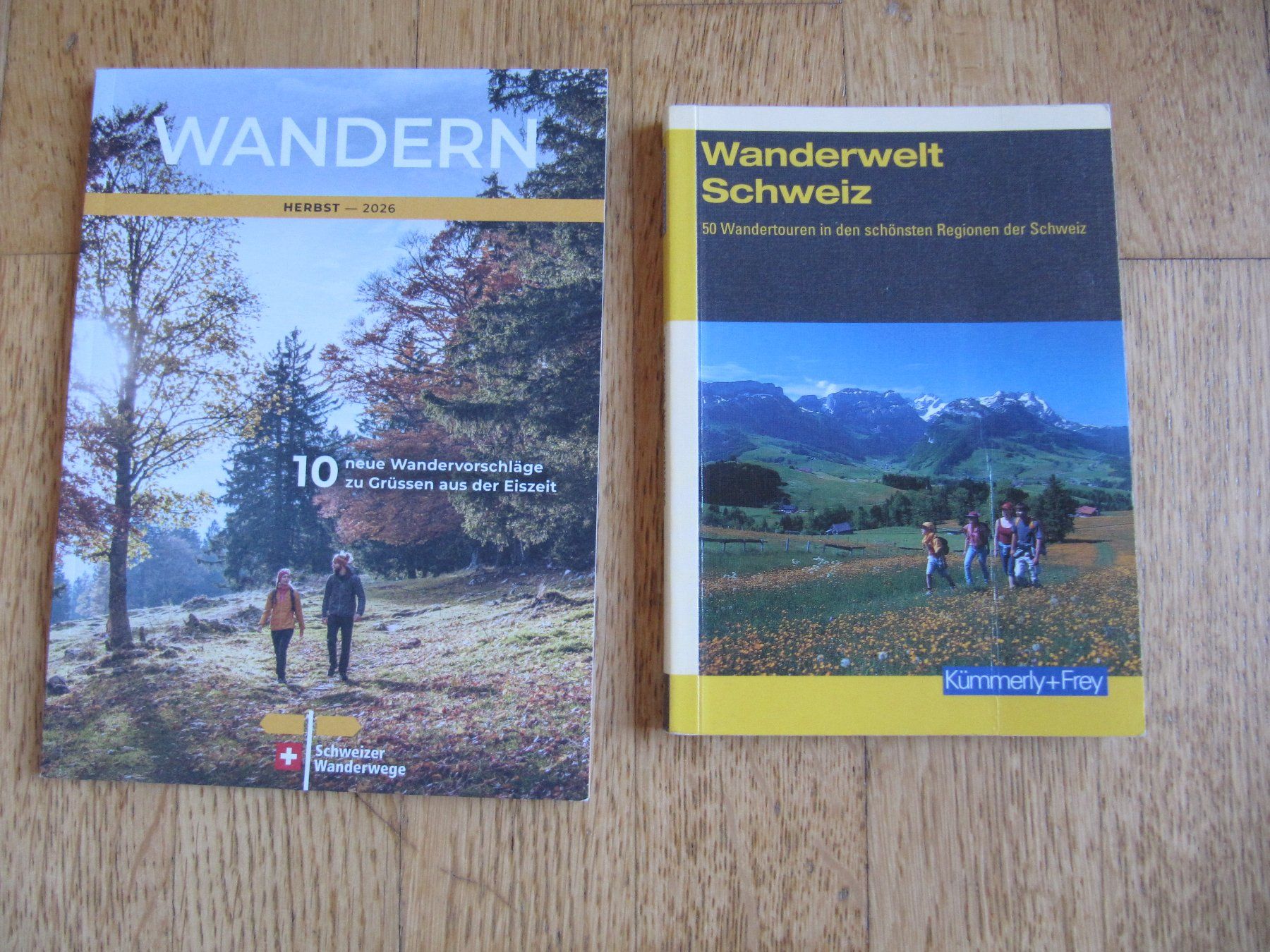 Libri: Wanderführer Schweizer Wanderwege + Wanderwelt Schweiz – Usato da Würenlos venduto da AustralisZ