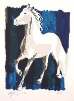 Weisses Pferd von Otto Spalinger