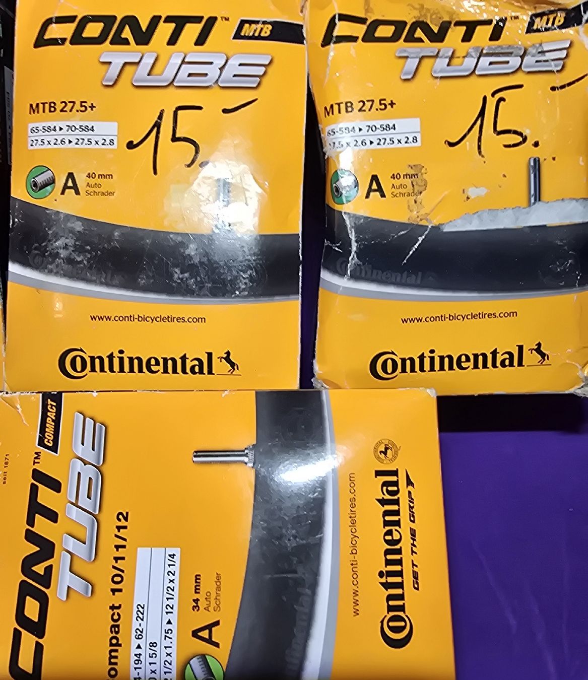 Continental Pezzi di ricambio: 4x Continental Fahrradschläuche – Nuovo e nell'imballaggio originale da Wangs venduto da Restposten.Garage 4