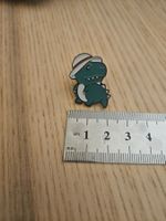 Dinosaurier mit Hut - Pin Badge Anstecker
