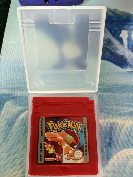 Pokemon Gameboy Spiel Rote Edition mit Plastik Case Deutsch (Gebraucht ...