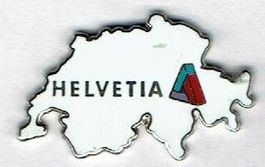 Helvetia Schweiz Umriss Pin