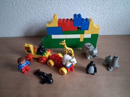 Duplo 7 Wildtiere Zirkus/Zoo + Steine aus den 90igern