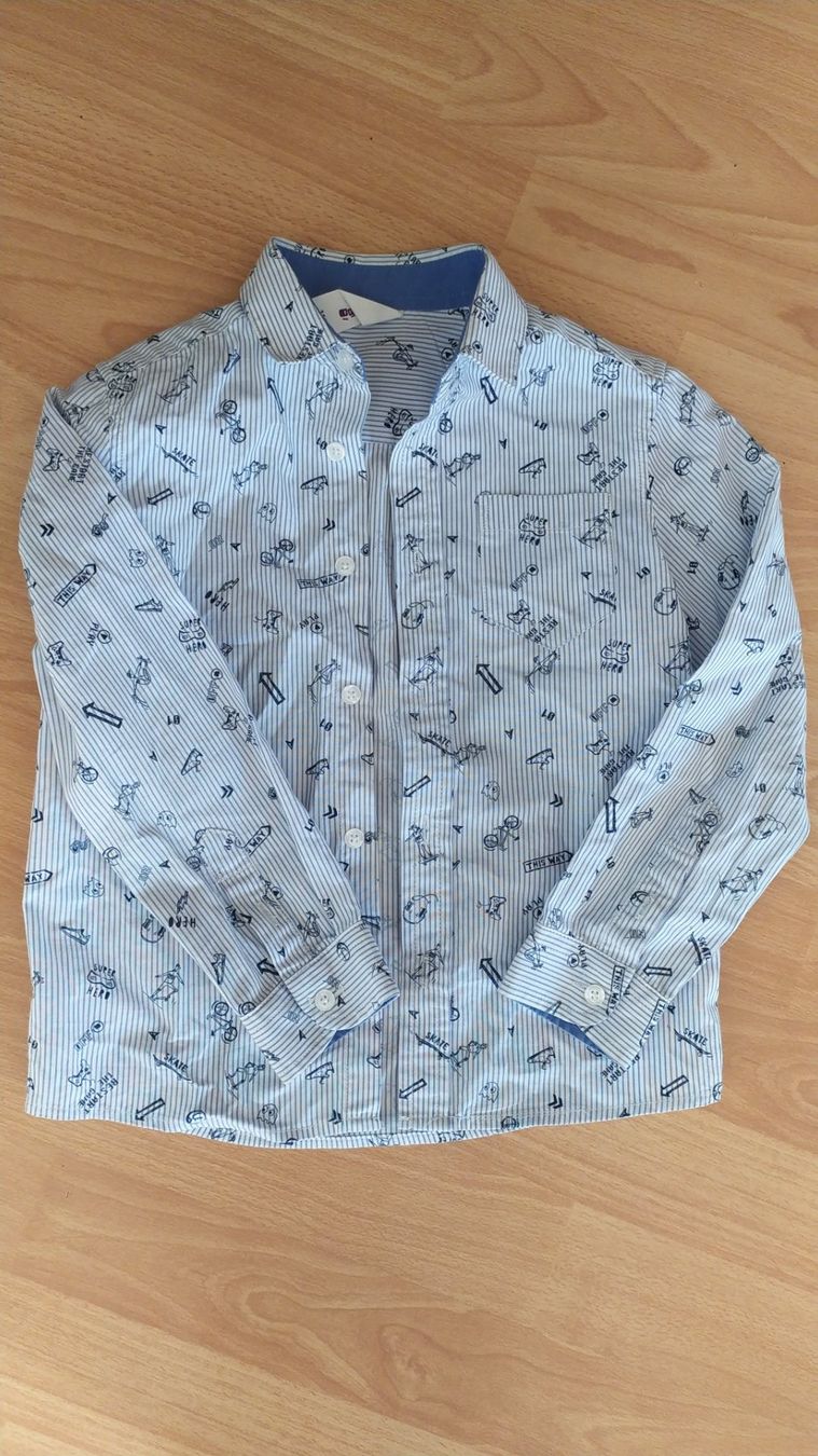 Camicie, T-shirt & Polo: Kinder/ langarm/ Hemd/ Junge/ Gr. 110 – Usato da Flims Dorf venduto da ali_8n8q