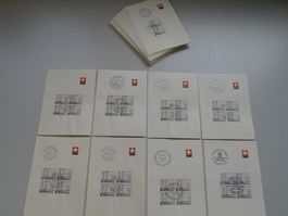 1949: Nr.297 auf 64 !!! PTT-Blätter, tolle SPEZIALSAMMLUNG !