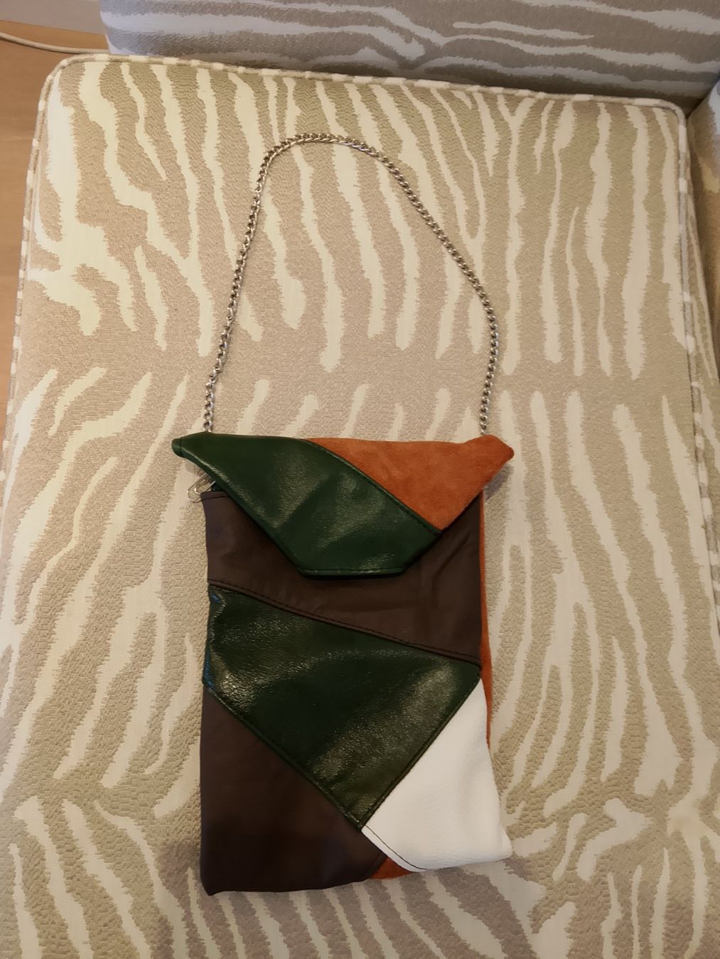 Borse da donna: Umhängetasche Patchwork Leder gemischt braun – Nuovo (secondo la descrizione) da Bellikon venduto da MellonCollieMitTwint