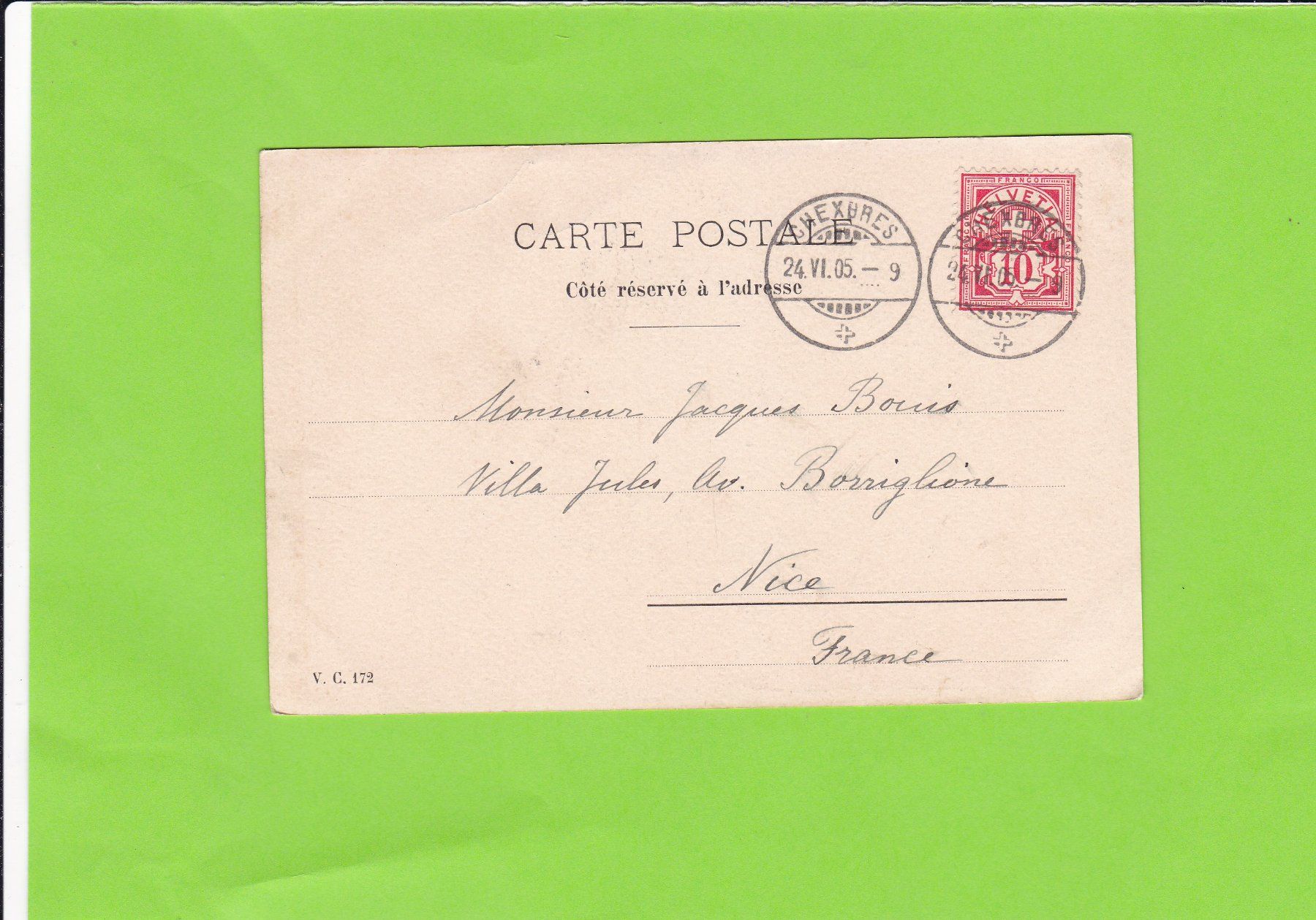 Cartoline postali: Chalet haute montagne---1905 – Usato da St. Peterzell venduto da neckertal 1
