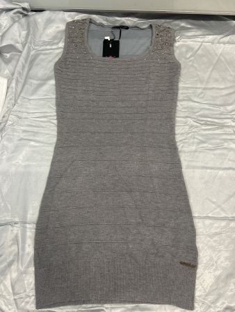 Cocktailkleid Strick und Voal Figurbetont 1 Size Neu