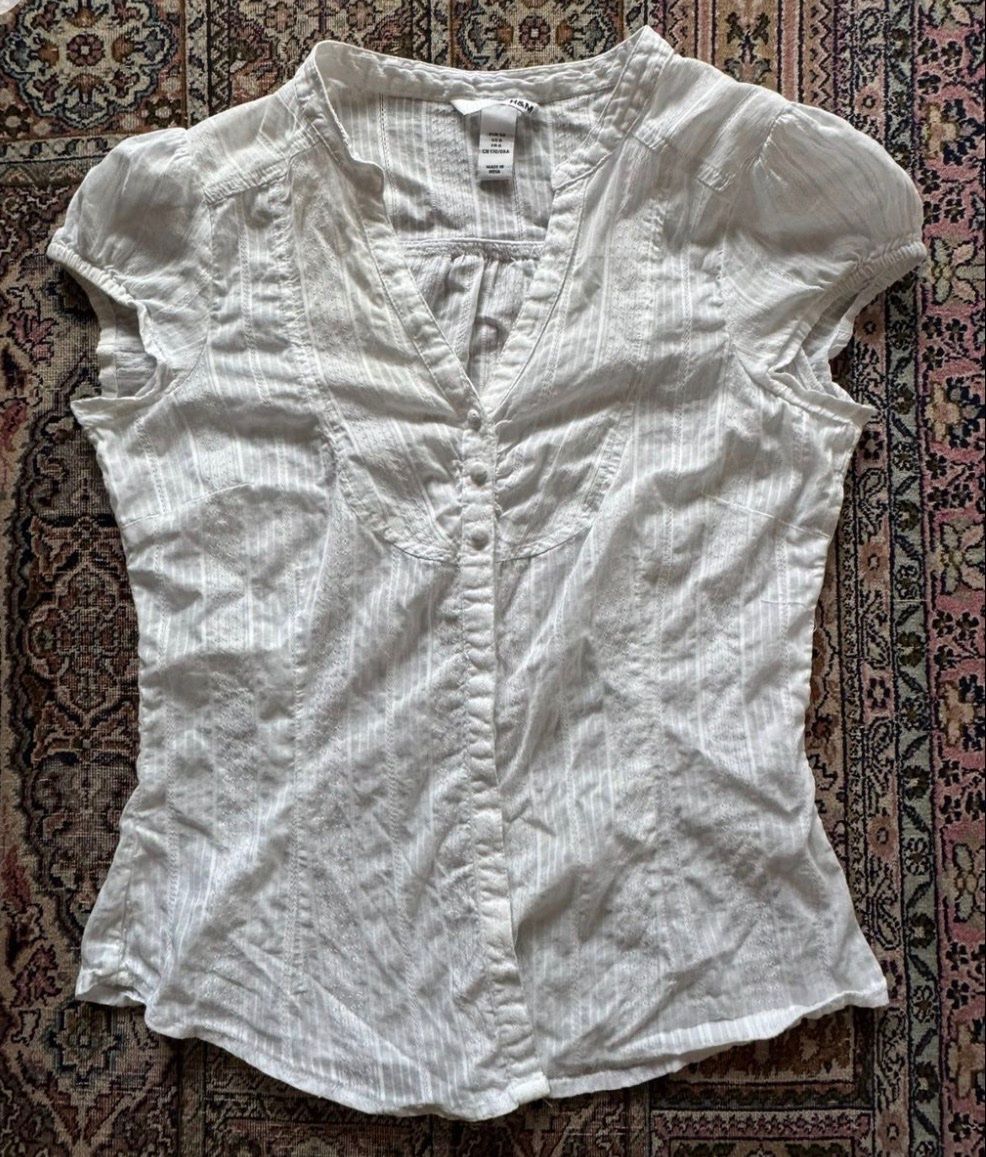 H&M Camicette: Damen Bluse weiss kurzarm Grösse S – Usato da Ittigen venduto da franzis6