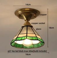 Plafonnier en verre Style Tiffany nordique moderne