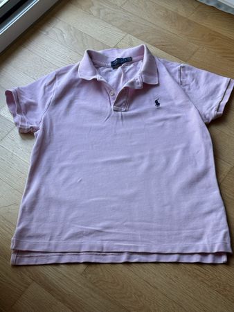 Polo Ralph Lauren Damen Polo-Shirt Rosa/Lila Grösse L Skinn