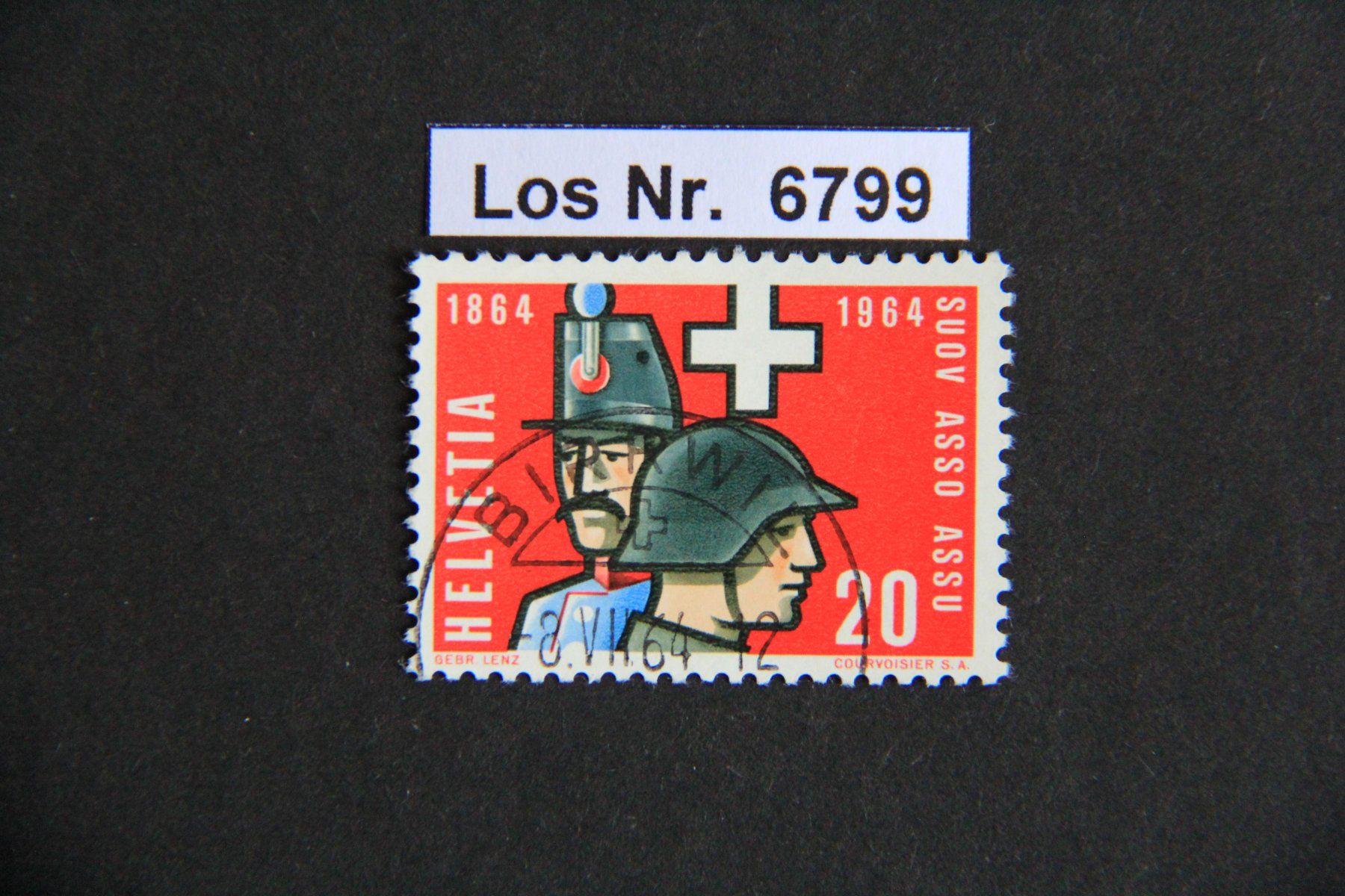 Tutti i francobolli: CH 1964 Ortsstempel mit Datum                       Los 6799 – Usato da Volken venduto da jukon65