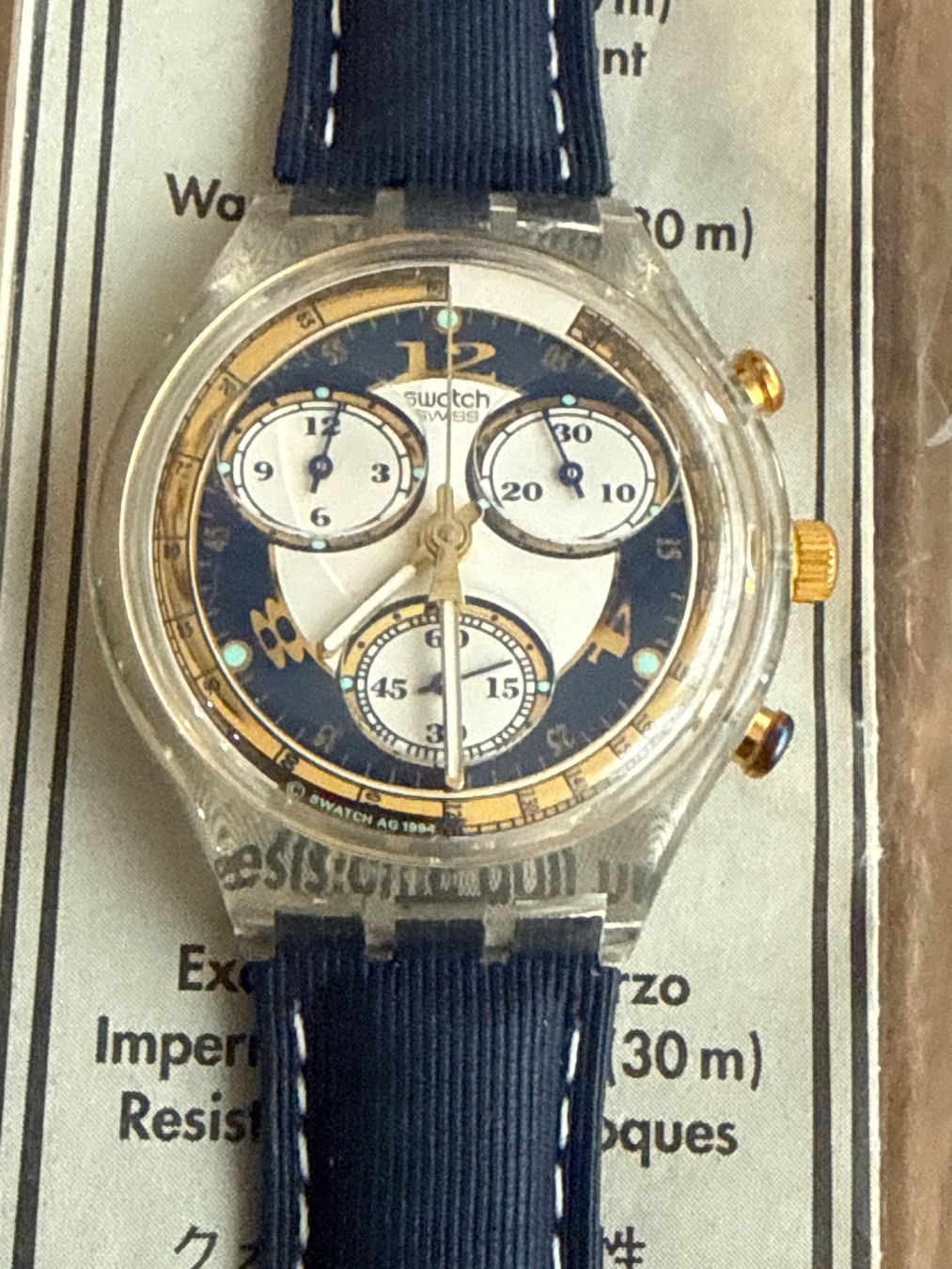 Swatch Orologi: Swatch Chrono Blue Horizon – Nuovo (secondo la descrizione) da Glattbrugg venduto da Schweigmatt 1