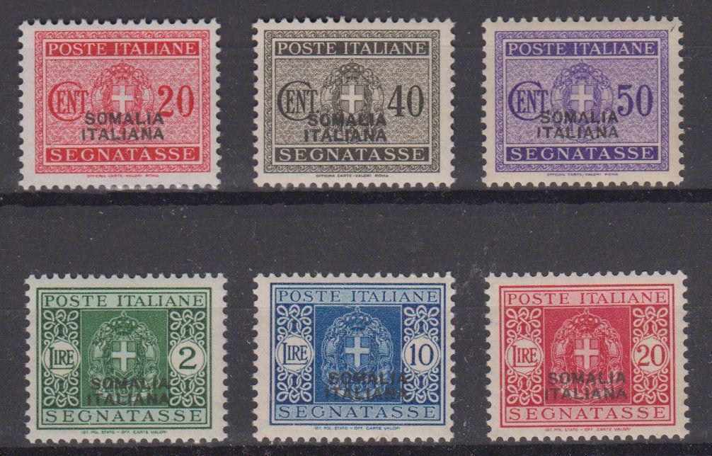 Tutti i francobolli: SOMALIA 1934: Portomarken ** – Nuovo (secondo la descrizione) da Eschlikon TG venduto da PhilCon