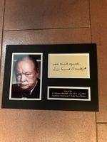 Originalautogramm Sir Winston Churchill mit COA