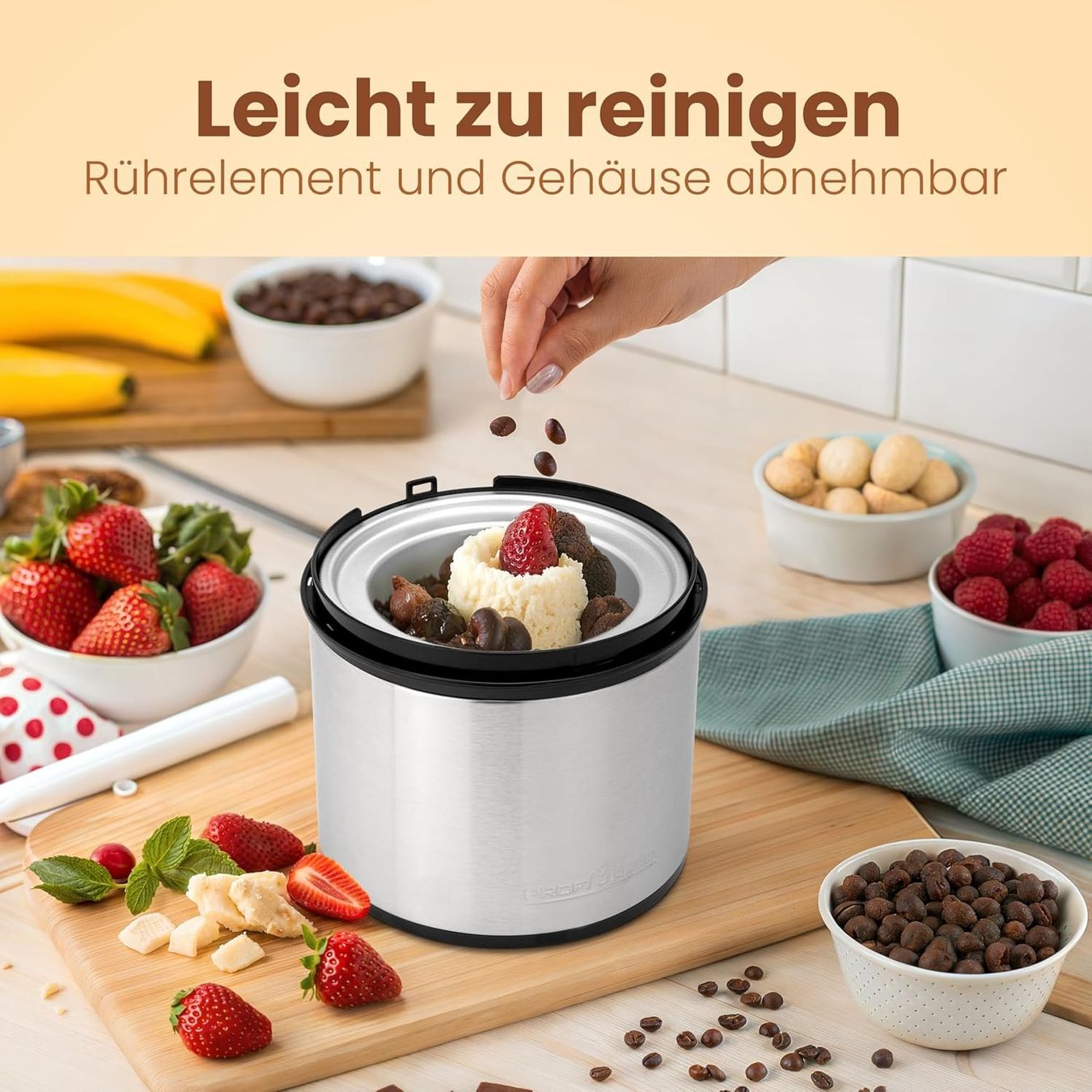 Elettrodomestici da cucina: Eismaschine 1800ml Eiscreme Joghurtbereiter Sorbet Timer – Nuovo e nell'imballaggio originale da Zürich venduto da jasminleut 5