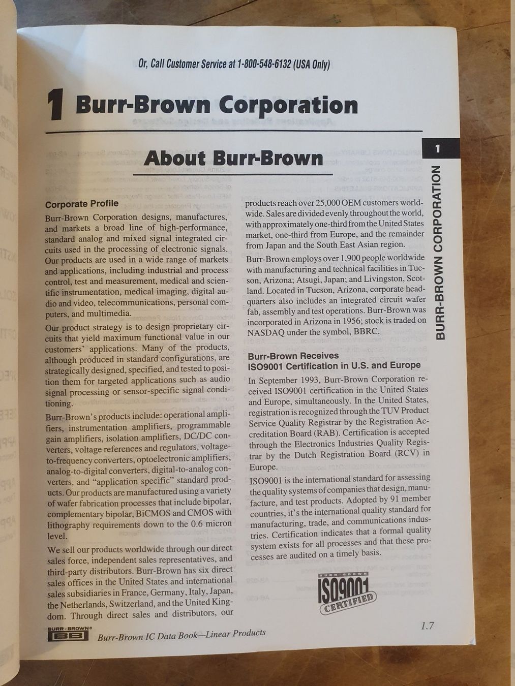 Libri: Linear Products 1996 / 1997 Burr-Brown – Usato da Zürich venduto da loosebone 4
