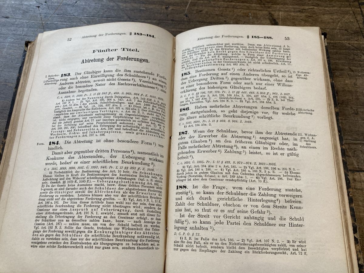 Libri: Obligationenrecht 1883  – Usato da Zürich venduto da Mueschelmau 4