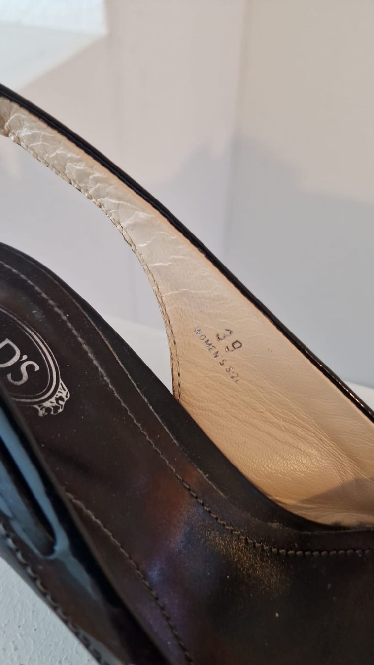 Tod'S Scarpe da donna: TOD'S Slingpumps schwarz Leder Grösse 39 – Usato da Dietikon venduto da coolstory 3