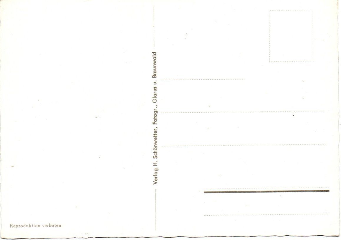 Cartoline postali: AK BRAUNWALD - SCHNEE – Usato da Greifensee venduto da scharmant 1