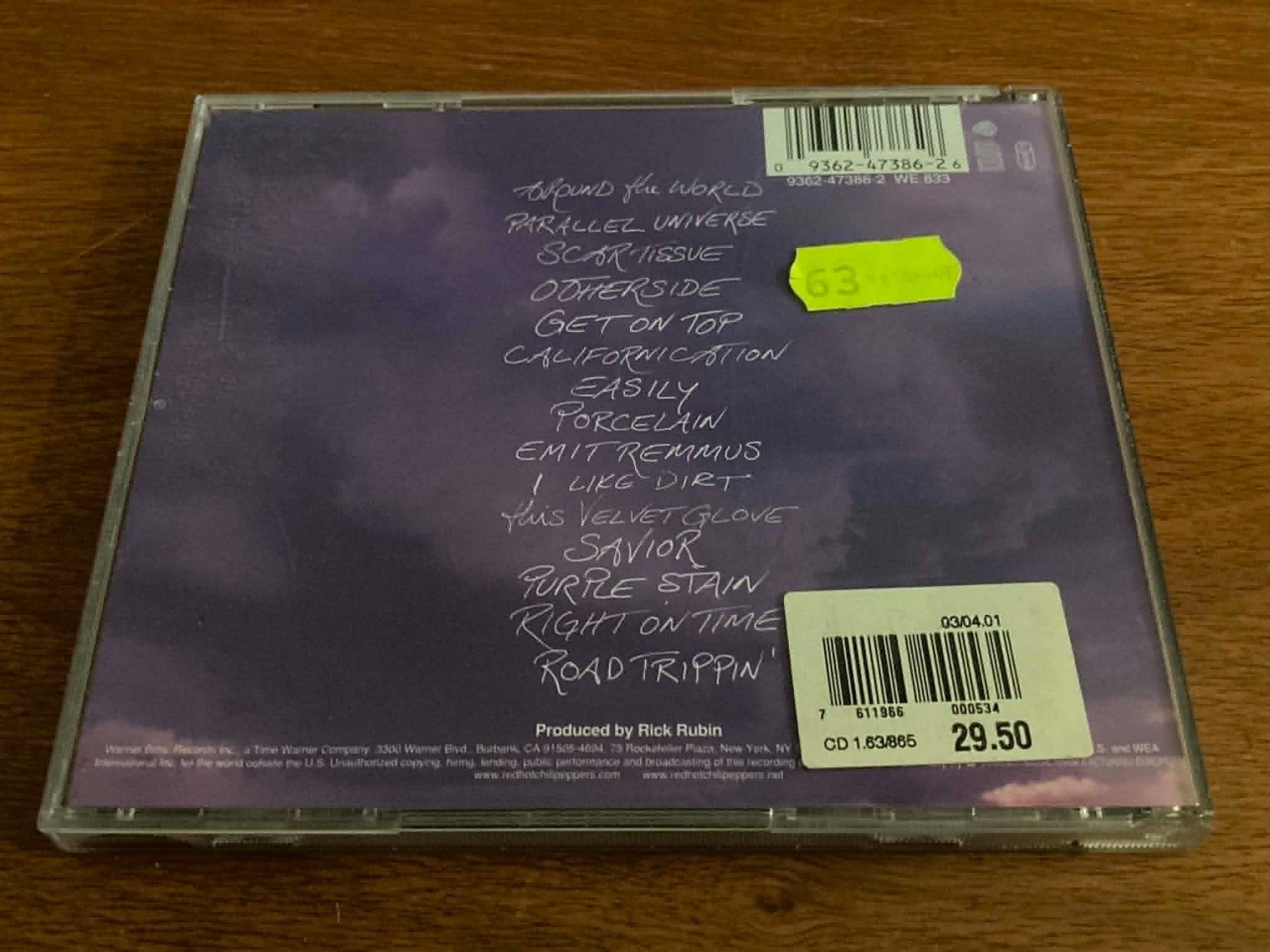 CDs: Red Hot Chili Peppers - Californication CD – Gebraucht aus Lausanne von sim_bc8q 1
