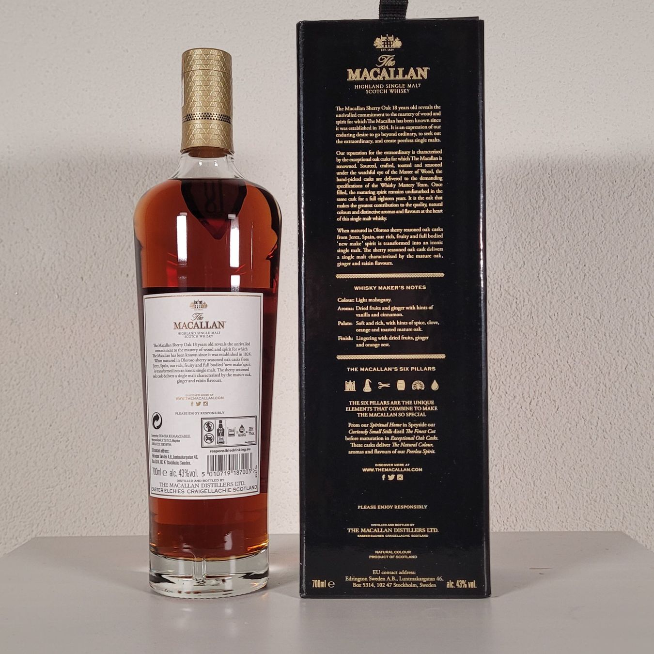 Macallan Bevande alcoliche: Macallan 18 YO Sherry 2022 - Top Kondition! – Nuovo e nell'imballaggio originale da Emmetten venduto da lennart.andreas 1