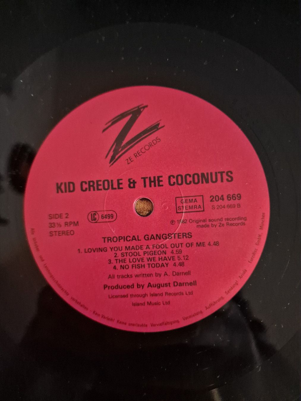 Schallplatten: Kid Creole & the Coconuts - Tropical Gangsters – Gebraucht aus Pfaffnau von gunport 4