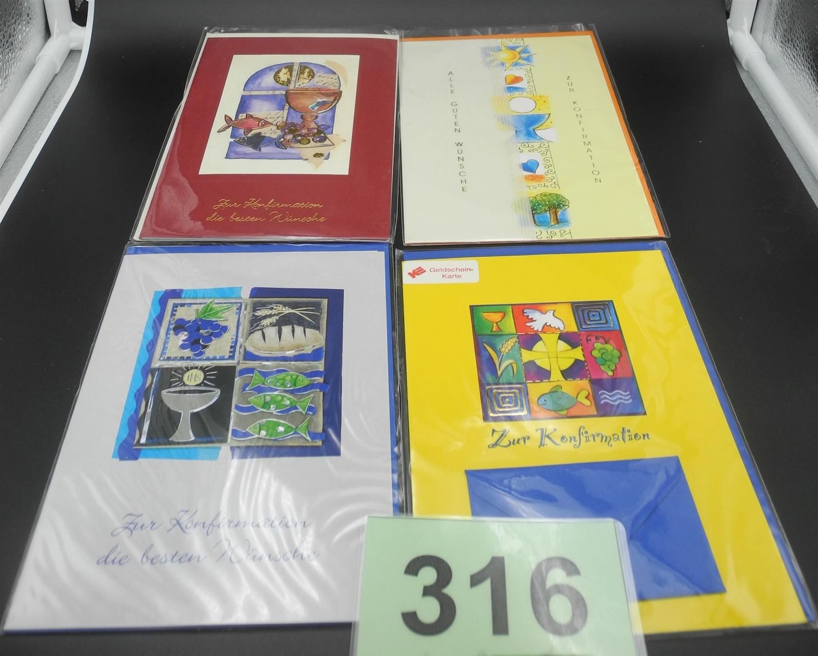 Karten: 4 Konfirmationskarten, Nr. 316 – Neu und originalverpackt aus Kottwil von Crazyrolf 1