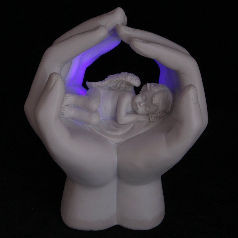 Figuren: LED Engel in Hand - schöne Geschenkidee - Höhe 17 cm – Neu und originalverpackt aus Dübendorf von alibaba010