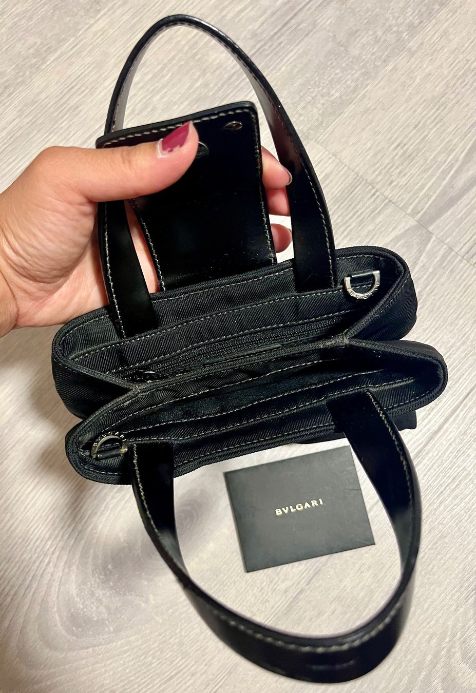 Bulgari Borse da donna: Bulgari small black handbag – Usato da Ponte Capriasca venduto da Kristine87 3