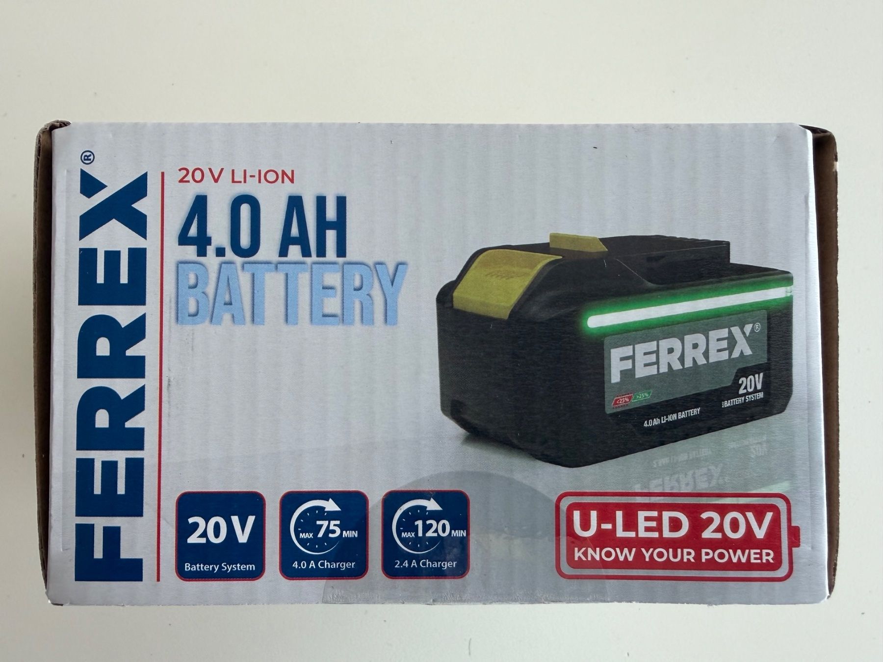 Ferrex Accus & piles: Ferrex batterie 20V 4.0Ah – Neuf avec emballage d'origine à St-Gingolph par GoldenKeys 1