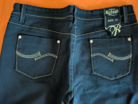 Schicke Sommer-Capri-Hose, dunkelblau, Gr. 42