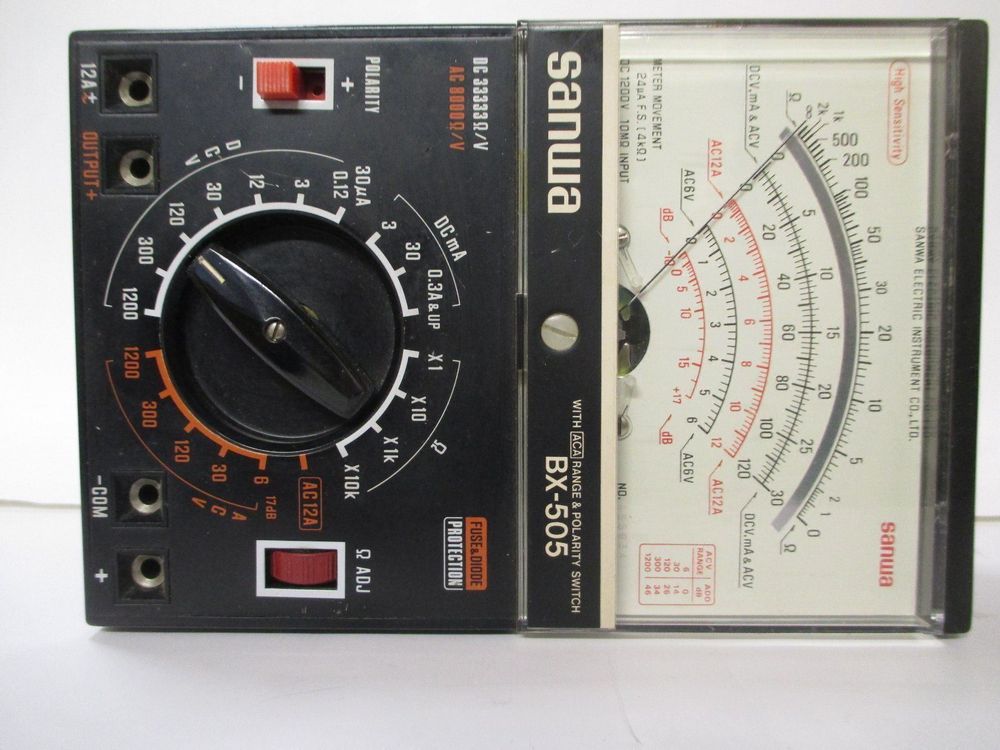 Sanwa Bx505 Analog Multimeter Antik Acheter Sur Ricardo 0675