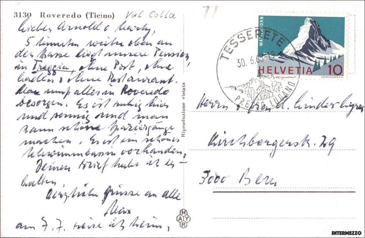 Cartes postales: Roveredo // Dorf /1965 // Ticino – D'occasion à Basel par intermezzo12 1