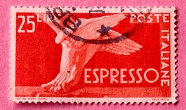 Briefmarken aus Italien 1945 Express GESTEMPELT 