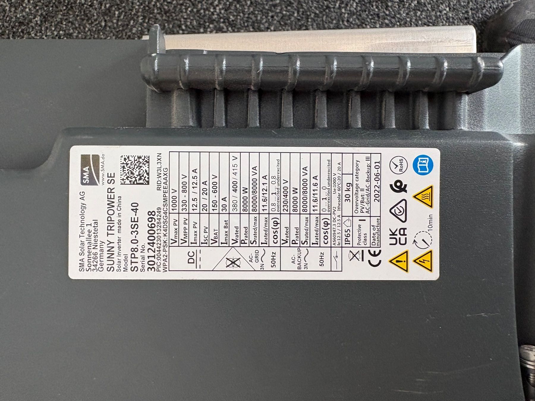 Inverter: SMA Sunny Tripower 8.0 – Usato da Adelboden venduto da kevin.schmid.90 3